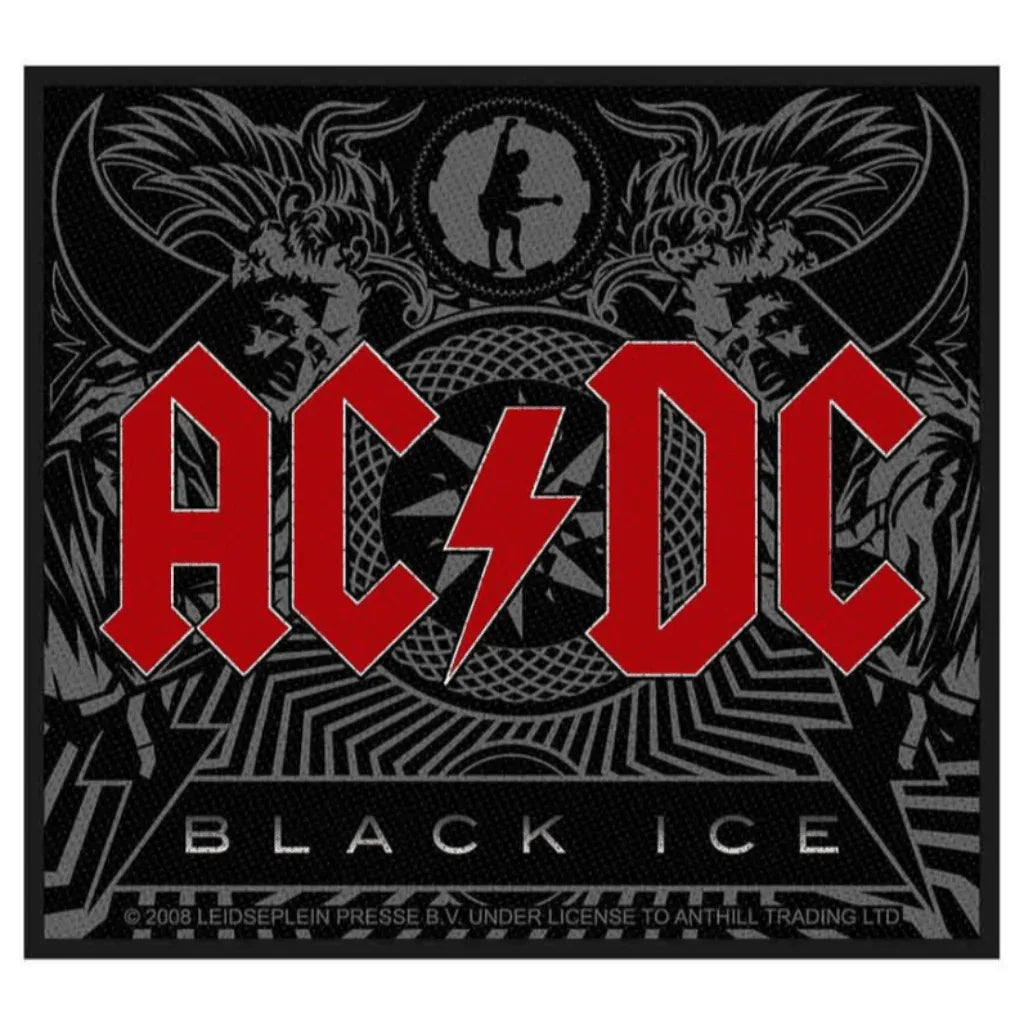 AC/DC Patch · Black Ice (10cm x 10cm) - Totenkopf.com