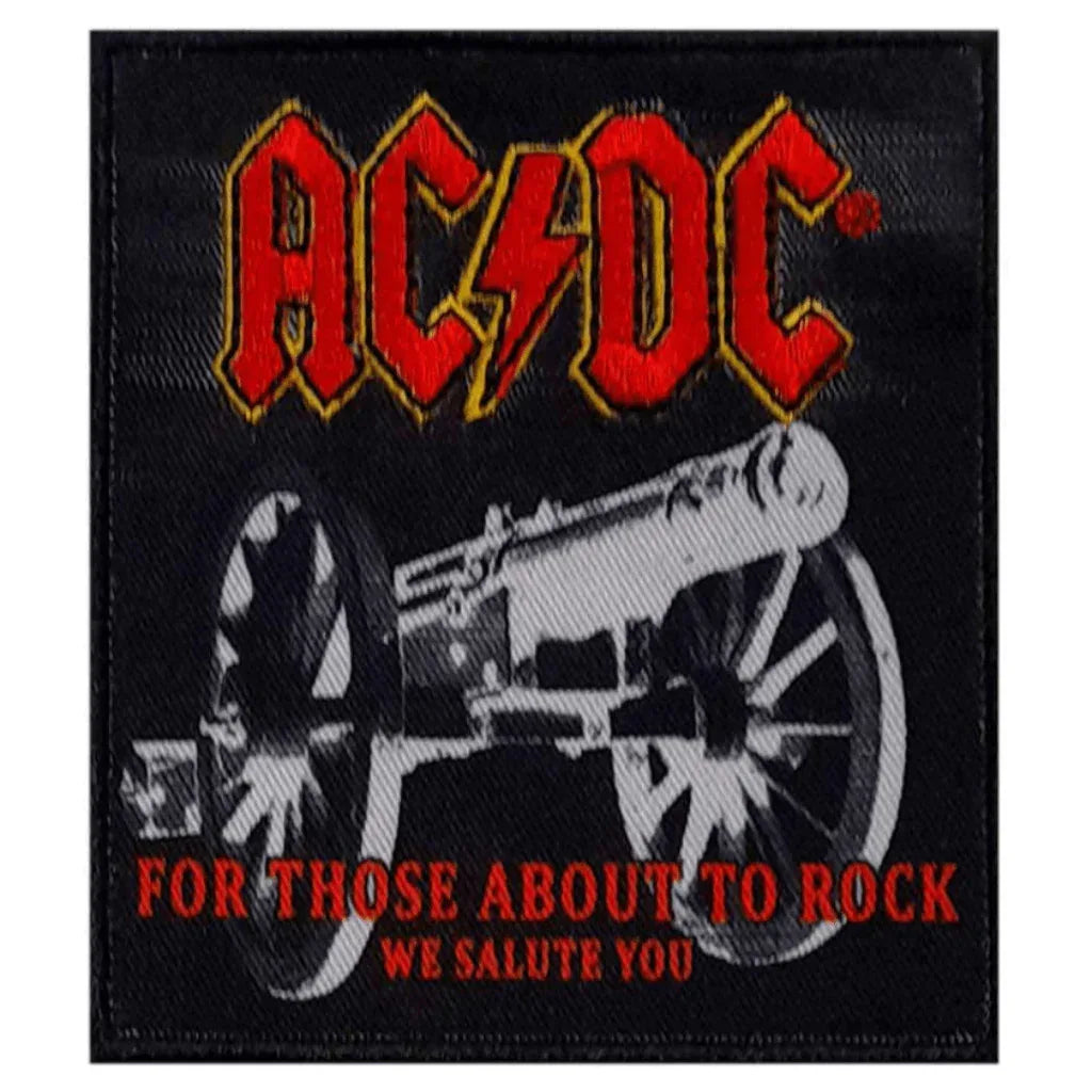 AC/DC Patch · For Those About To Rock We Salute You (8cm x 9cm) - Totenkopf.com