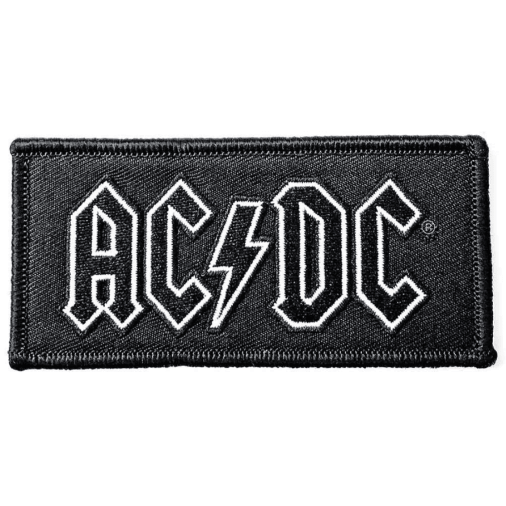 AC DC Aufnäher Patch Black Logo