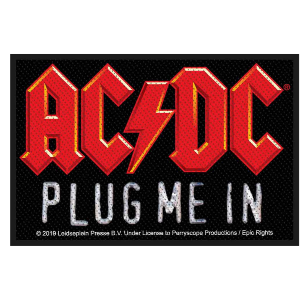 AC/DC Aufnäher Patch - Motiv: Plug Me In