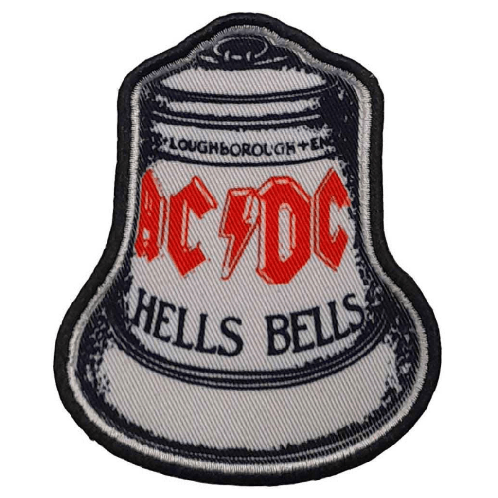 AC DC Aufnäher Patch Hells Bells White