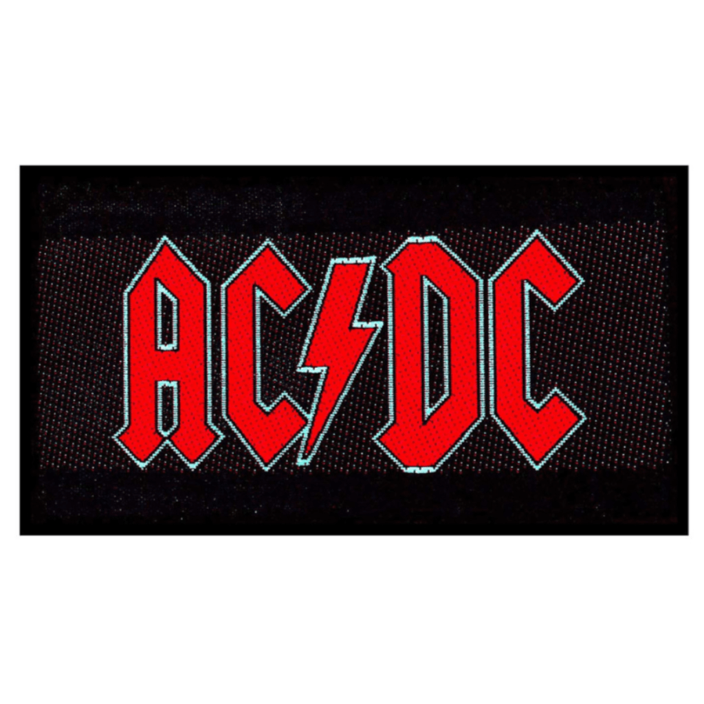 AC DC Aufnäher Patch Red Logo