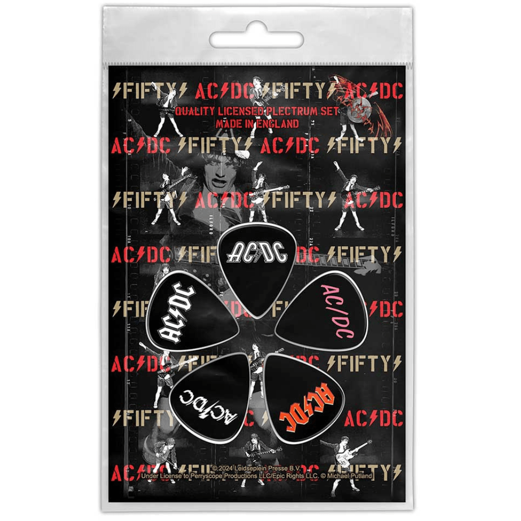 AC/DC Gitarren Plektren · Fifty · Band Merch