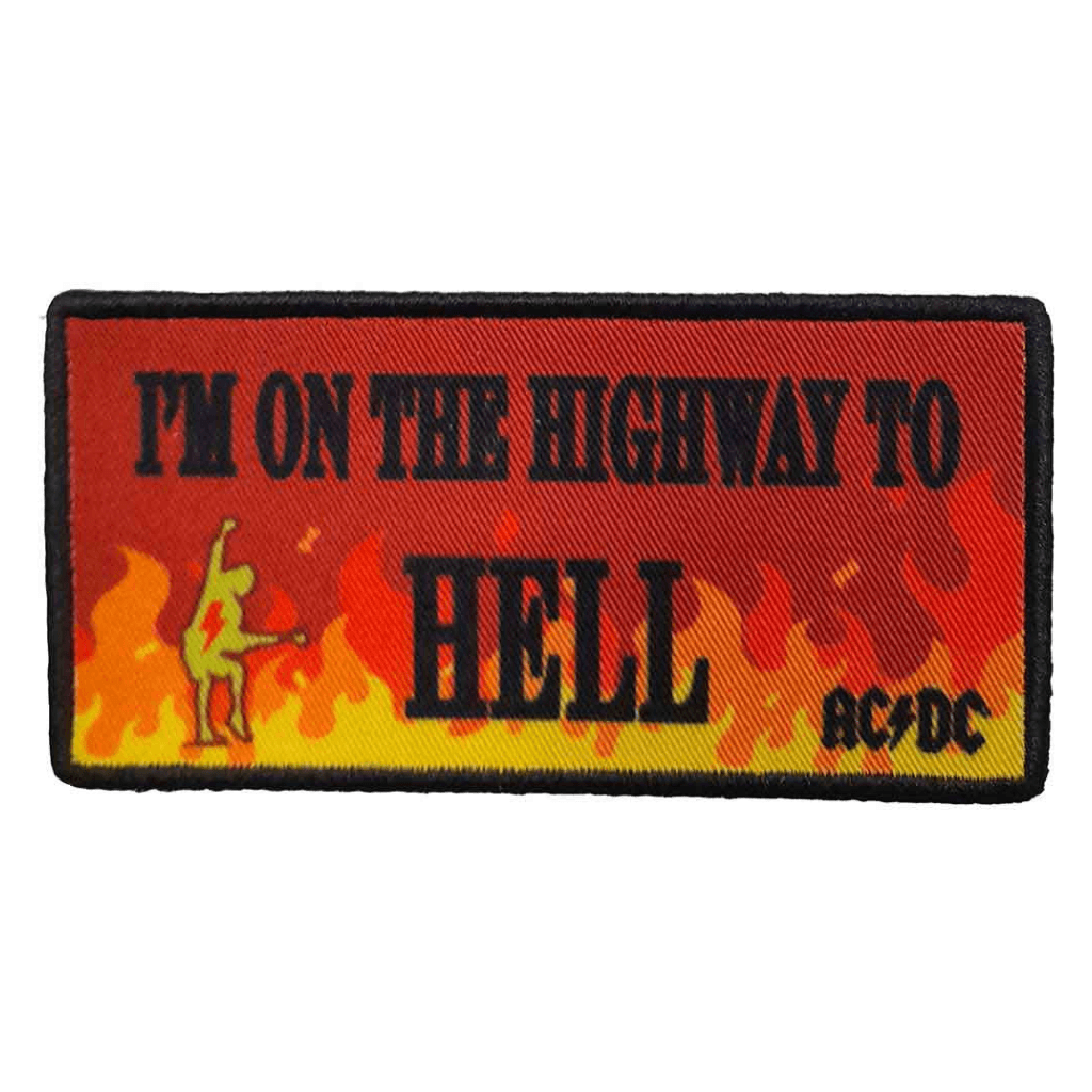 AC/DC Patch · Highway To Hell Flames