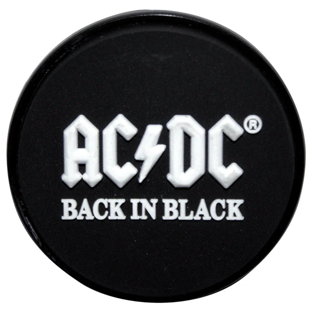 AC/DC Anstecker Pin · Back In Black Rund (Ø 3cm) - Totenkopf.com