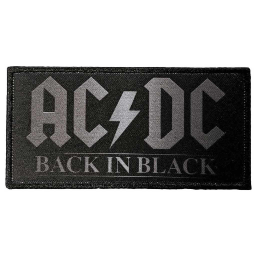 AC/DC Patch Back in Black Stripe