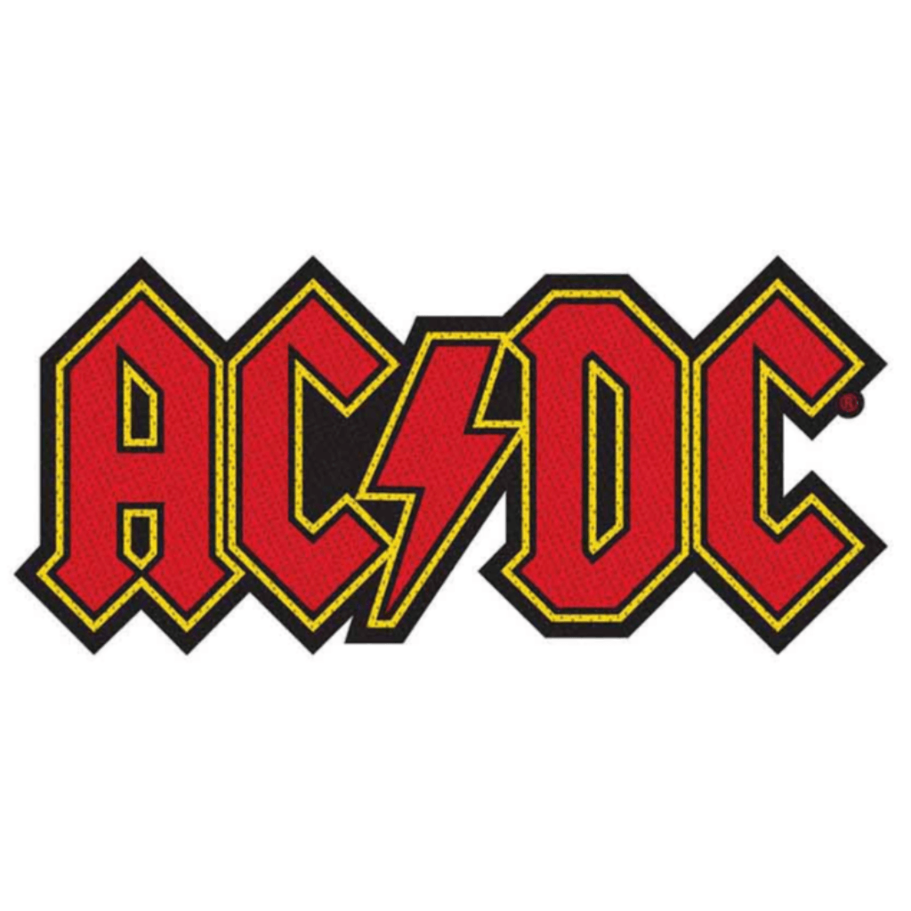 AC/DC Aufnäher Patch - Motiv: Logo Cut-Out