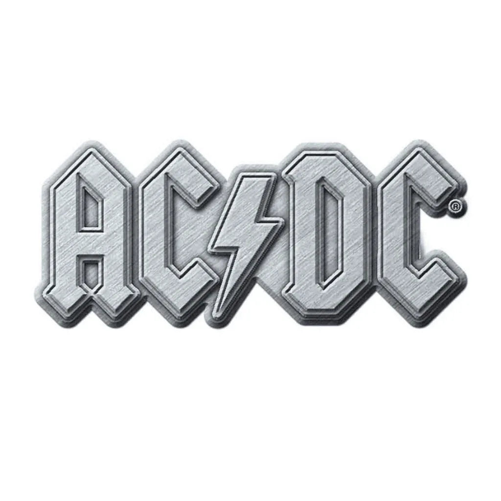 AC/DC Anstecker Pin · Silver Logo (4cm x 2cm) - Totenkopf.com