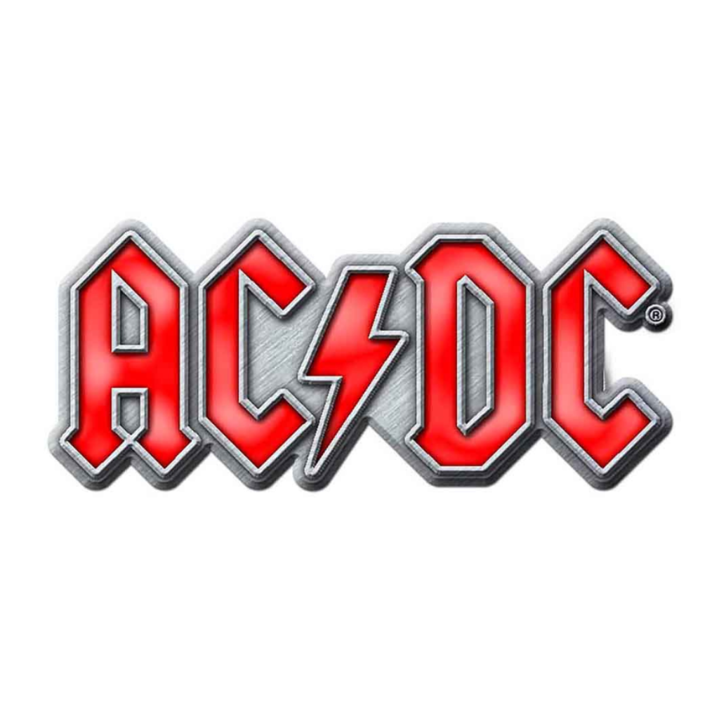 AC/DC Anstecker · Red Logo · Band Merch