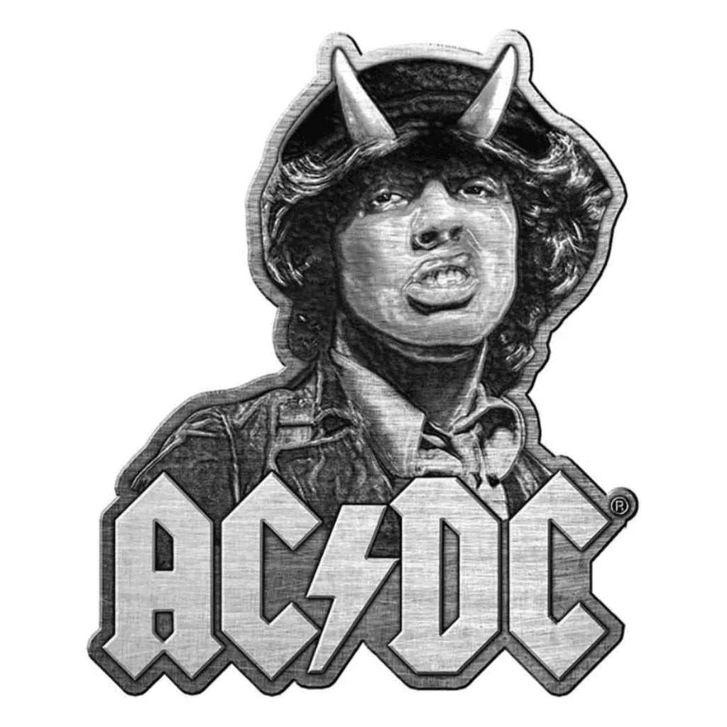 AC/DC Anstecker Pin · Angus Horns (3cm x 4cm) - Totenkopf.com