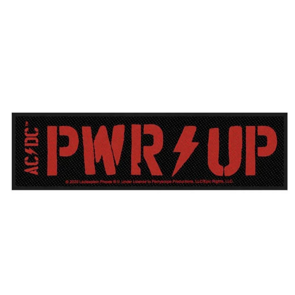 AC/DC Patch · Power (PWR) Stripe (10cm x 4cm) - Totenkopf.com
