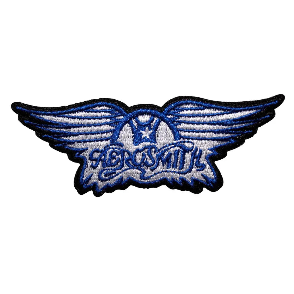 Aerosmith Patch · Wings Blue (9cm x 3cm) - Totenkopf.com