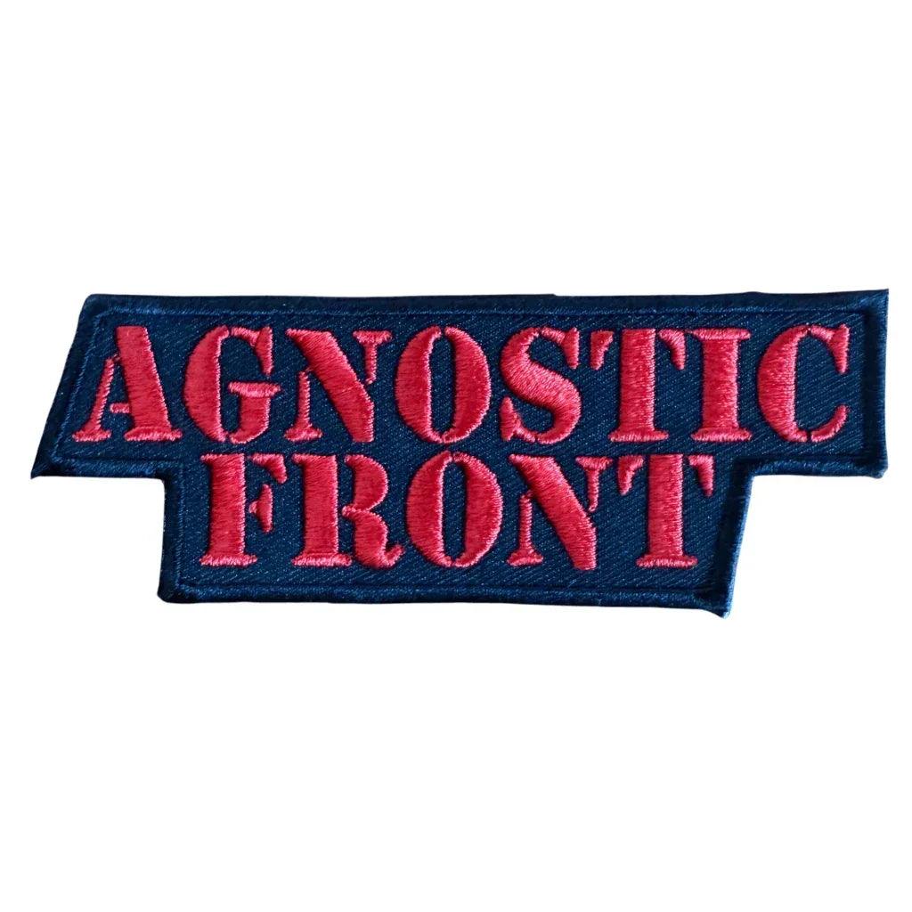 Agnostic-Front-Cut-Out-logo-Patch - Totenkopf.com
