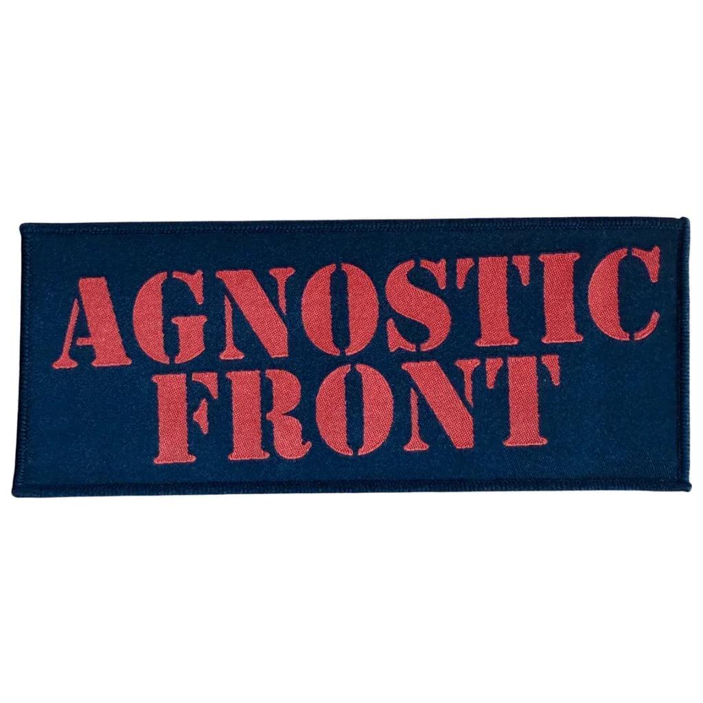 Agnostic Front Patch · Grosser Langer Stripe (20cm x 8cm) - Totenkopf.com