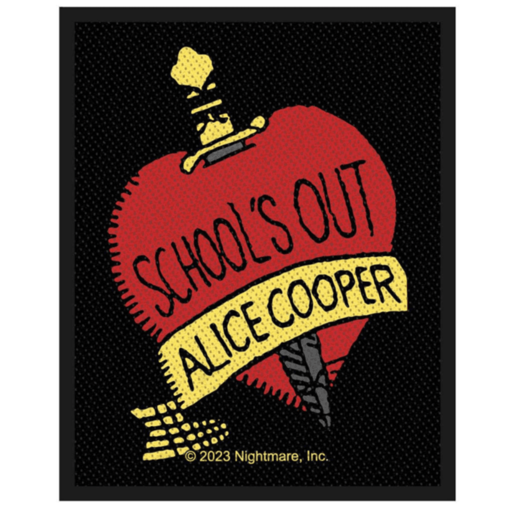 Alice Cooper Aufnäher Patch - Motiv: Schools Out