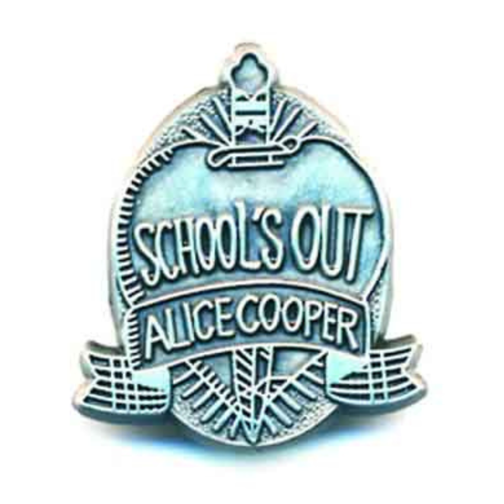 Alice Cooper Anstecker Pin · Schools Out