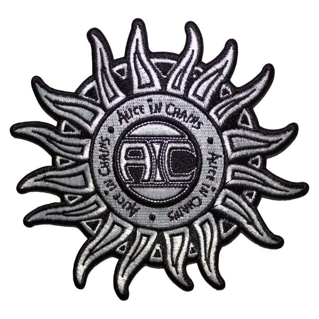 Alice In Chains Patch · Sun Logo Black & White