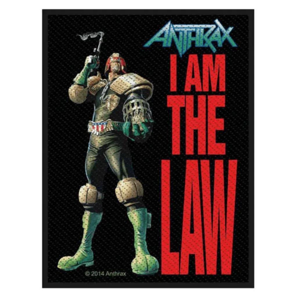 Anthrax-Aufnaeher-Patch-I-Am-The-Law - Totenkopf.com