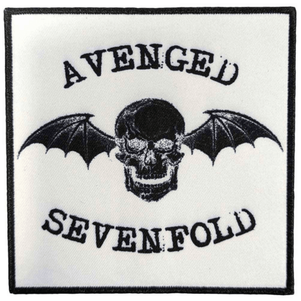 Avenged Sevenfold Aufnaeher Patch - Motiv: Classic Deathbat Negative