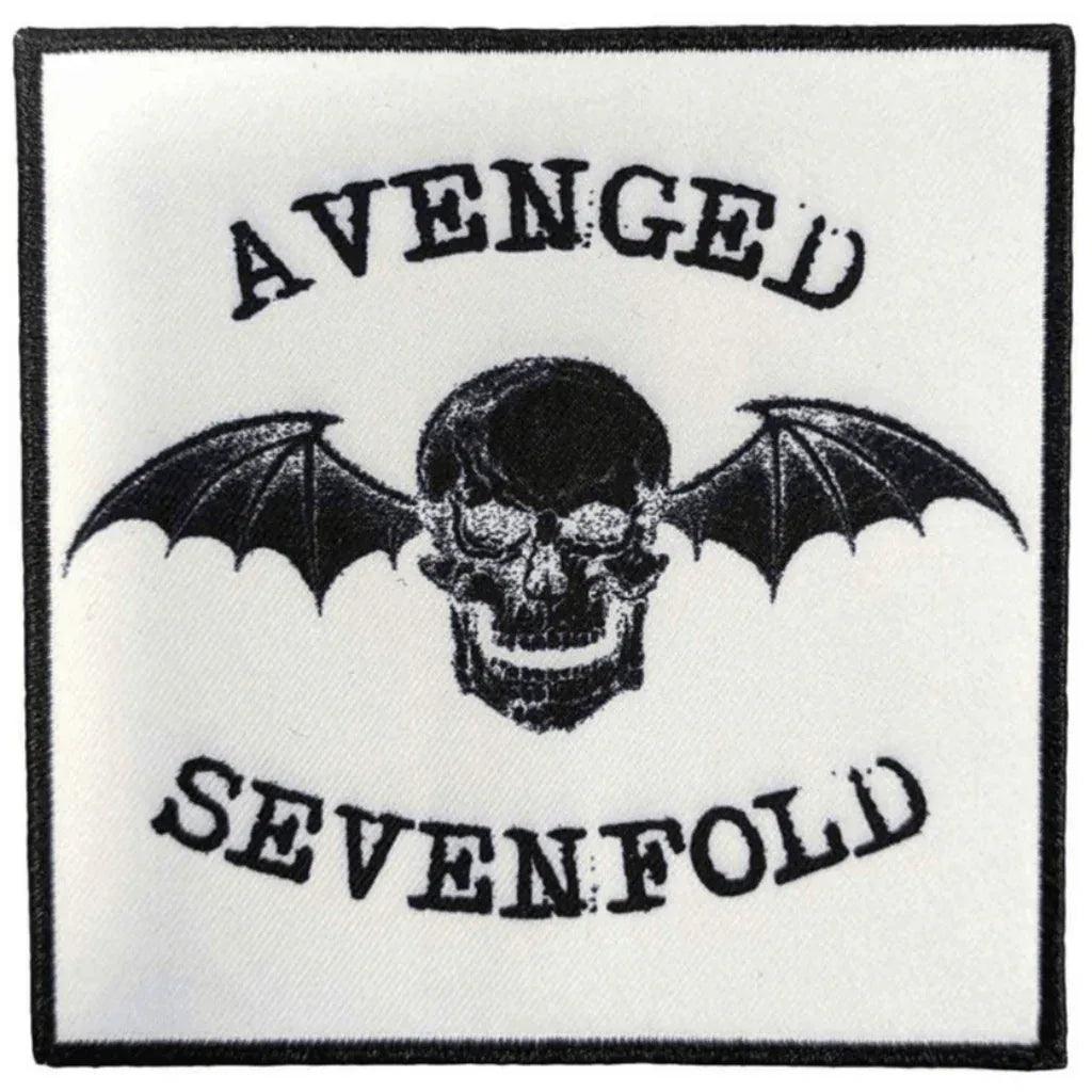 Avenged-Sevenfold-Aufnaeher-Patch-Deathbat-Negative - Totenkopf.com