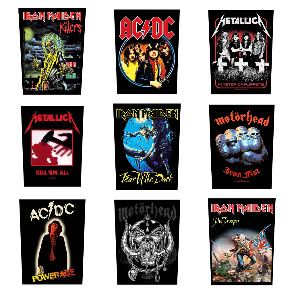 Backpatches-Aufnaeher-Diverse-Bands
