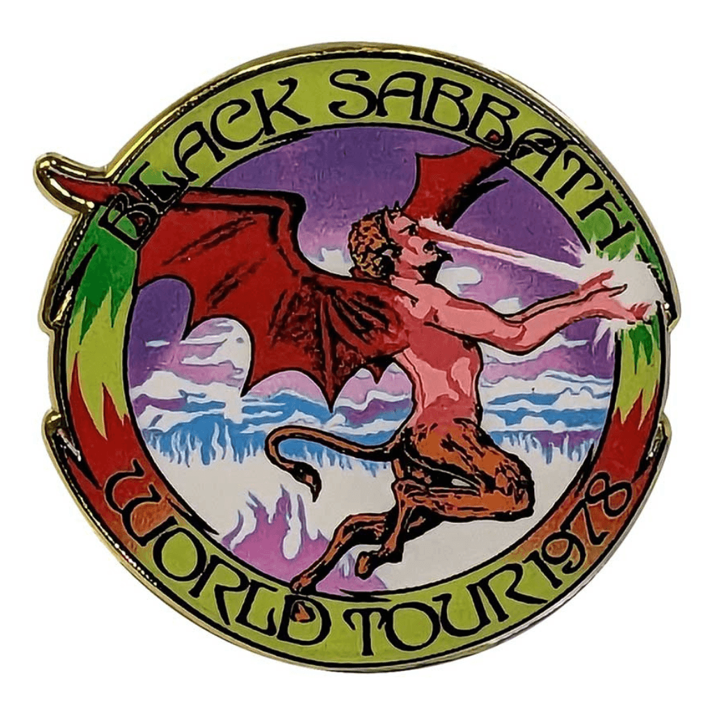 Black Sabbath Anstecker · World Tour 1978 · Band Merch