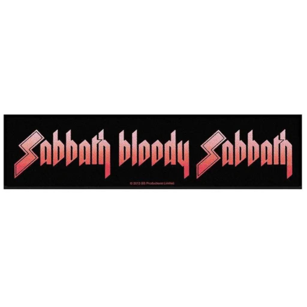 Black Sabbath Patch · Sabbath Bloody Sabbath Stripe (17cm x5cm) - Totenkopf.com