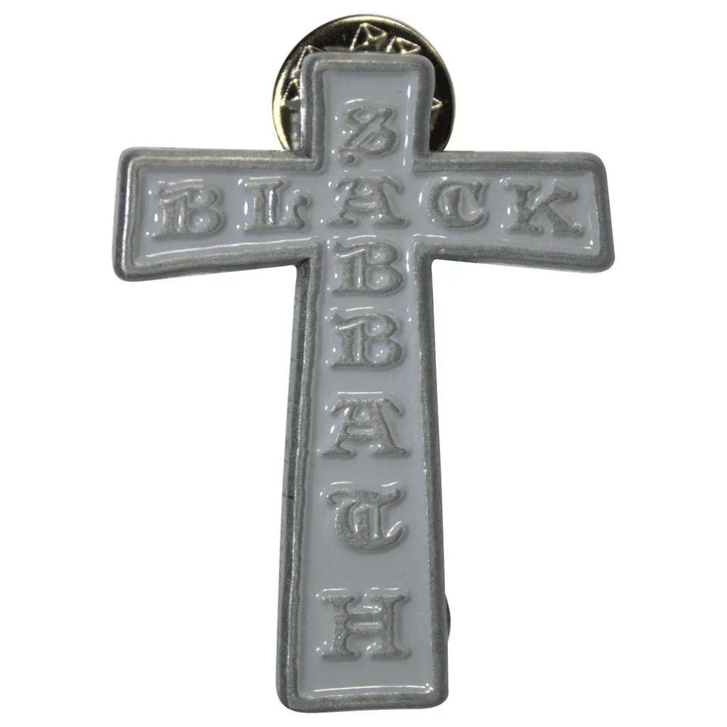Black-Sabbath-Pin-Anstecker-Cross-Grey - Totenkopf.com