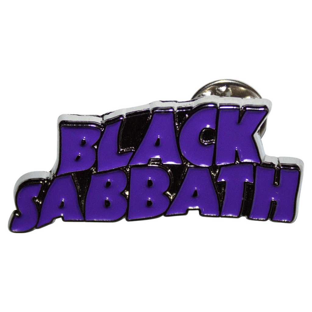 Black Sabbath Anstecker Pin · Purple Logo