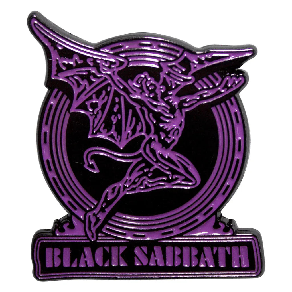 Black Sabbath Anstecker Pin · Text Logo Dämon (4cm x 4cm) - Totenkopf.com