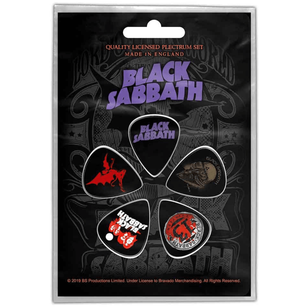 Black Sabbath Gitarren Plektren · Purple Logo · Band Merch