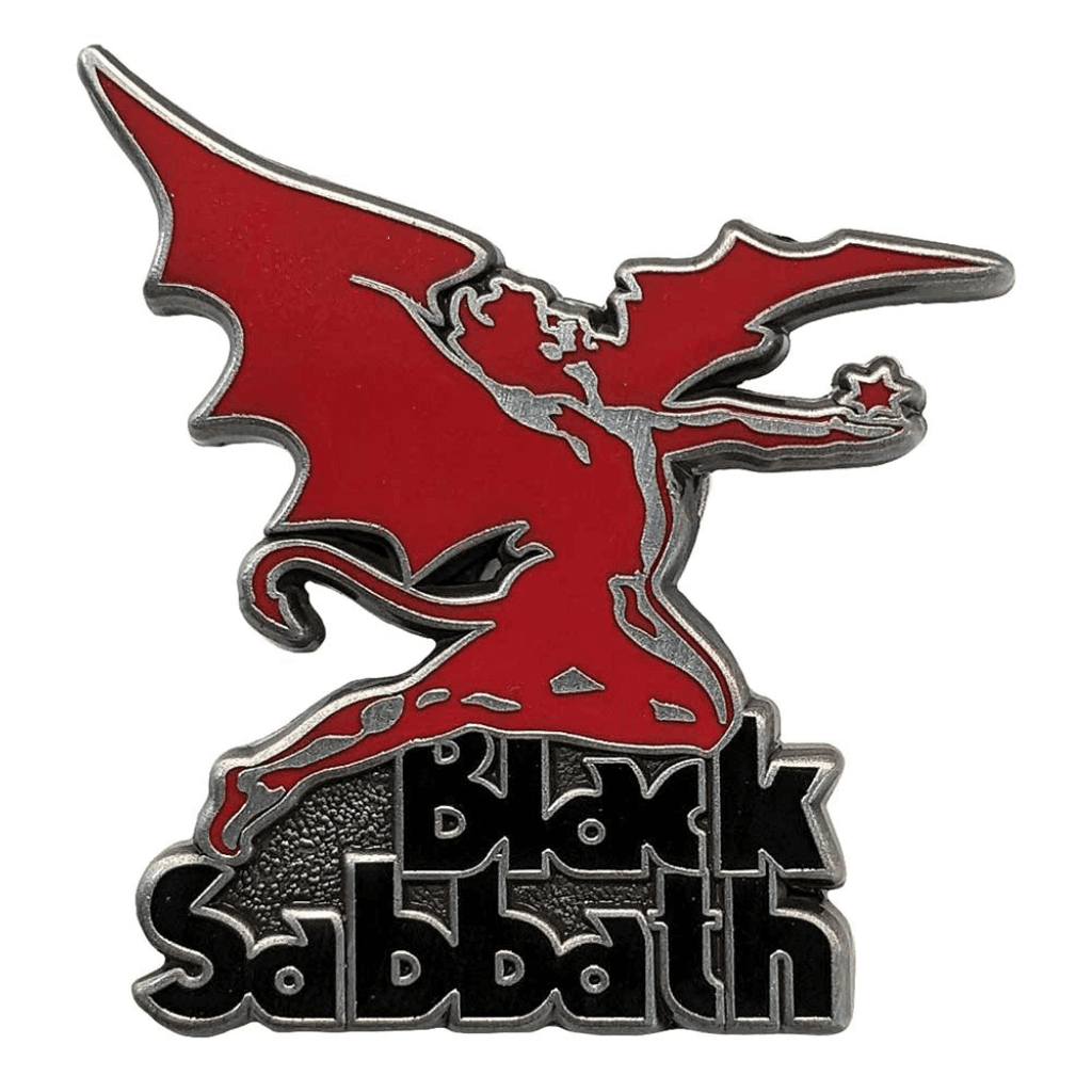 Black Sabbath Anstecker · Logo & Dämon · Band Merch
