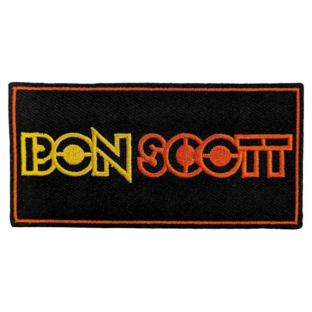 Bon Scott AC/DC Patch · Logo Stripe (10cm x 5cm) - Totenkopf.com