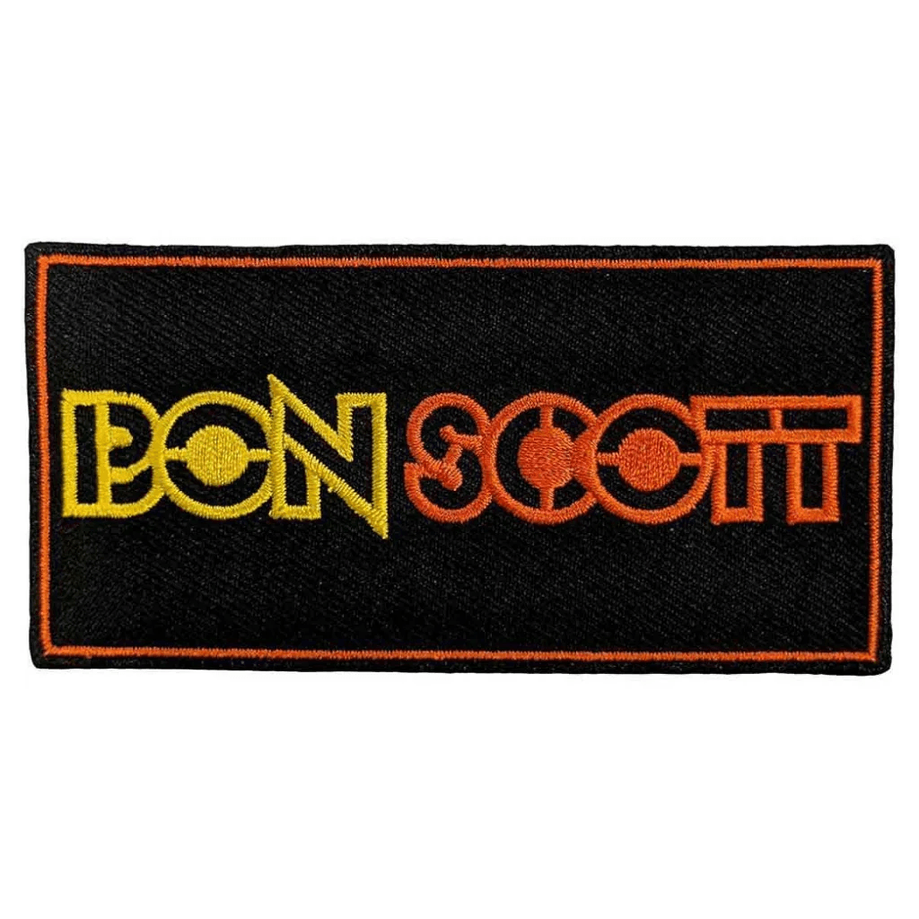 Bon Scott AC/DC Patch · Logo Stripe (10cm x 5cm) - Totenkopf.com