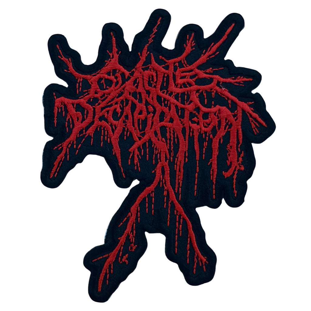 Cattle Decapitation Patch · Red Logo Cut Out (9cm x 10cm)