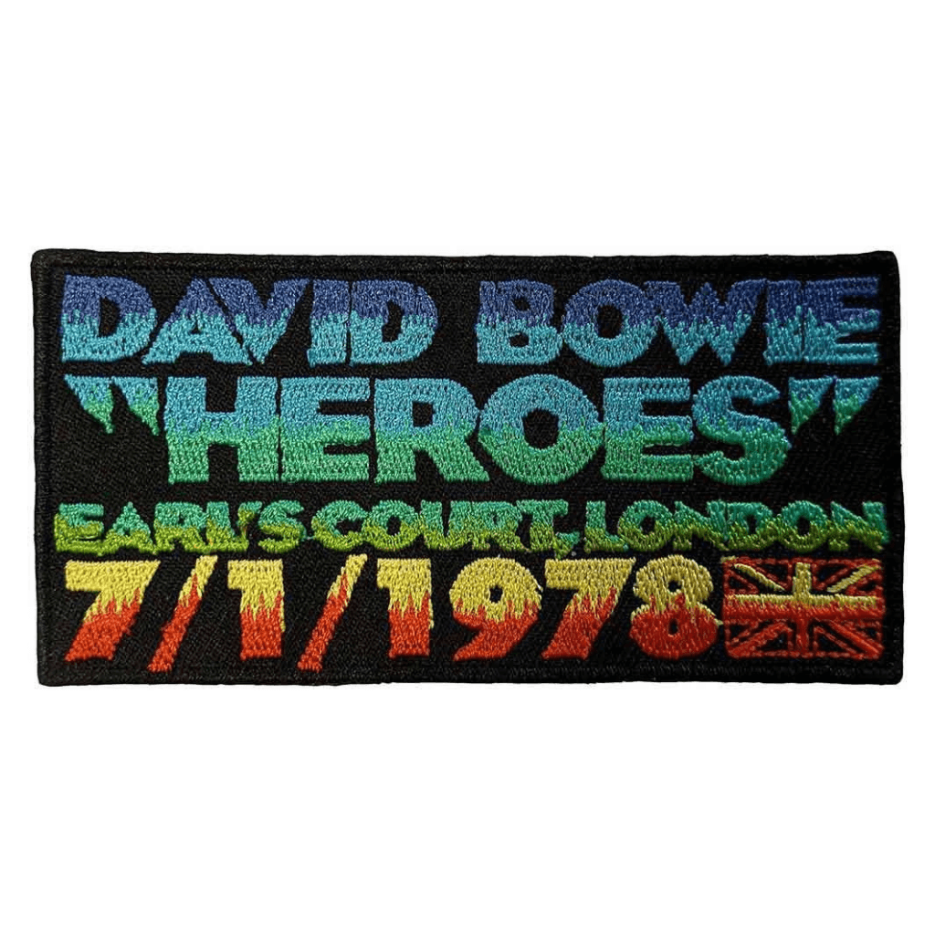 David Bowie Patch · Heroes Earls Court (10cm x 5cm)