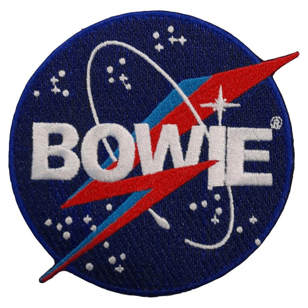 David Bowie Patch Rund · NASA (Ø 9cm)