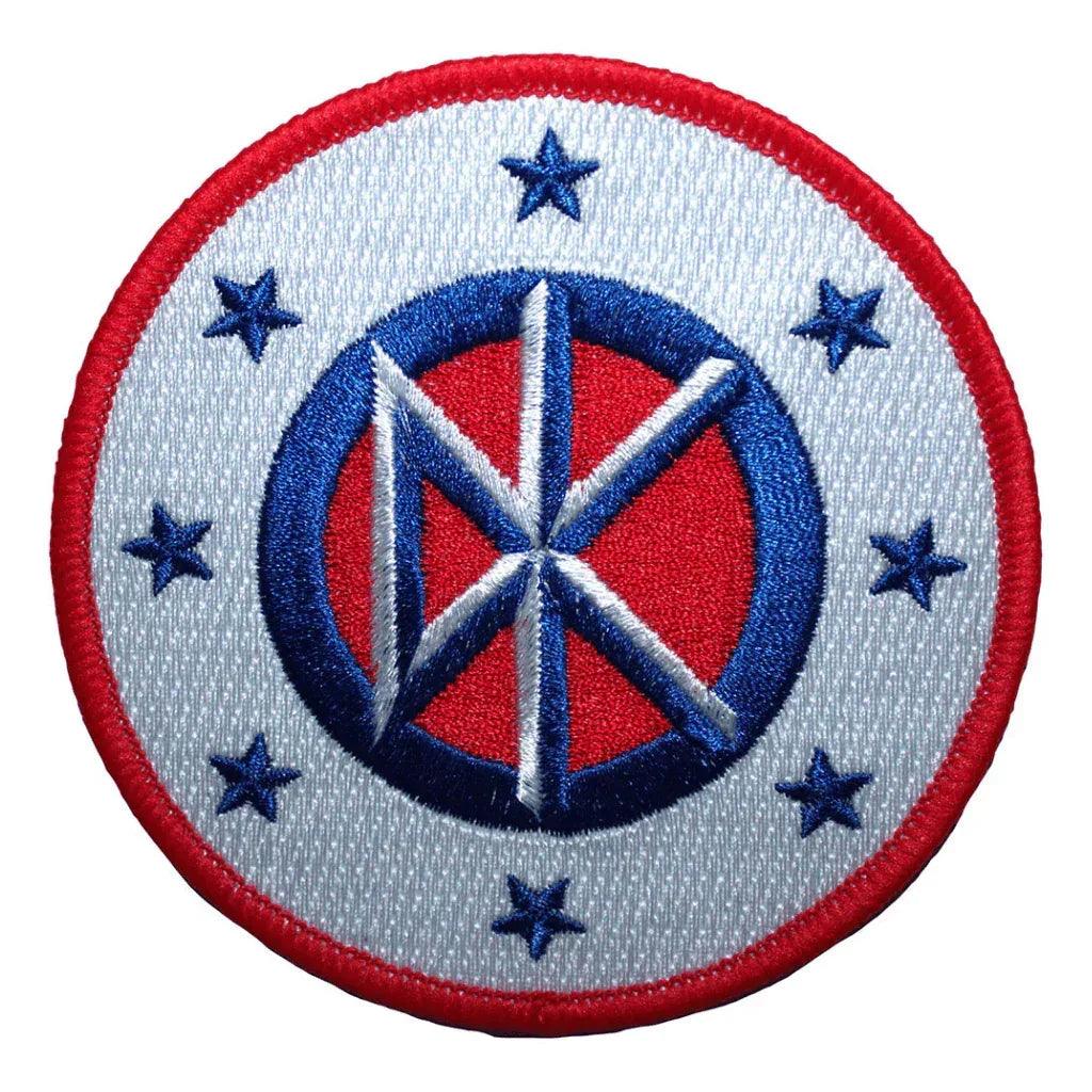 Dead Kennedys Patch Rund · Logo & Stars (Ø 9cm) - Totenkopf.com