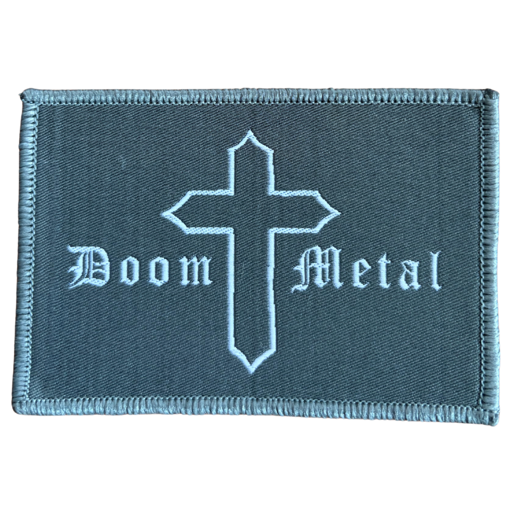 Biker & Motiv Patch · Doom Metal Stripe (10cm x 7cm)