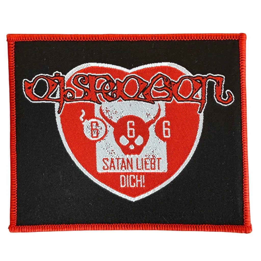 Eisregen Patch · Satan Liebt Dich (12cm x 10cm) - Totenkopf.com