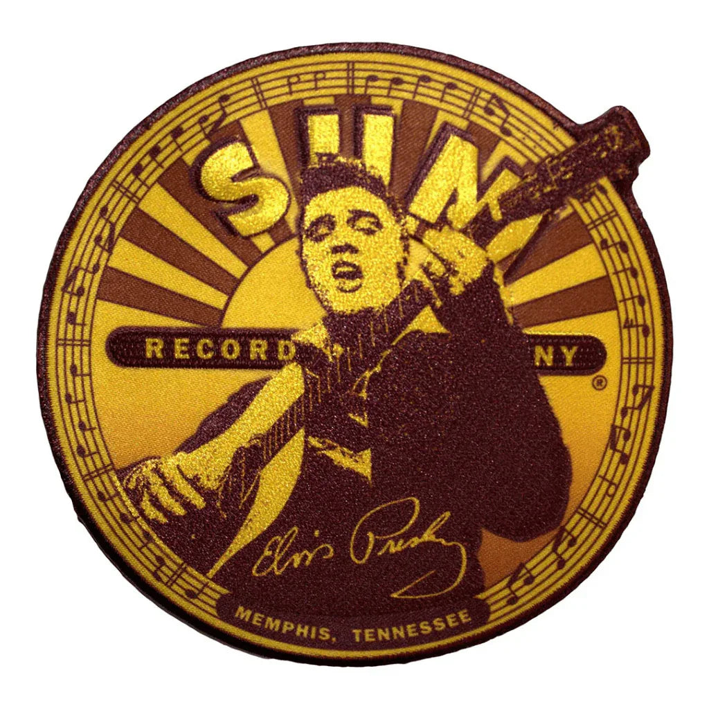 Elvis Presley Patch Rund · Label (Ø 9cm) - Totenkopf.com