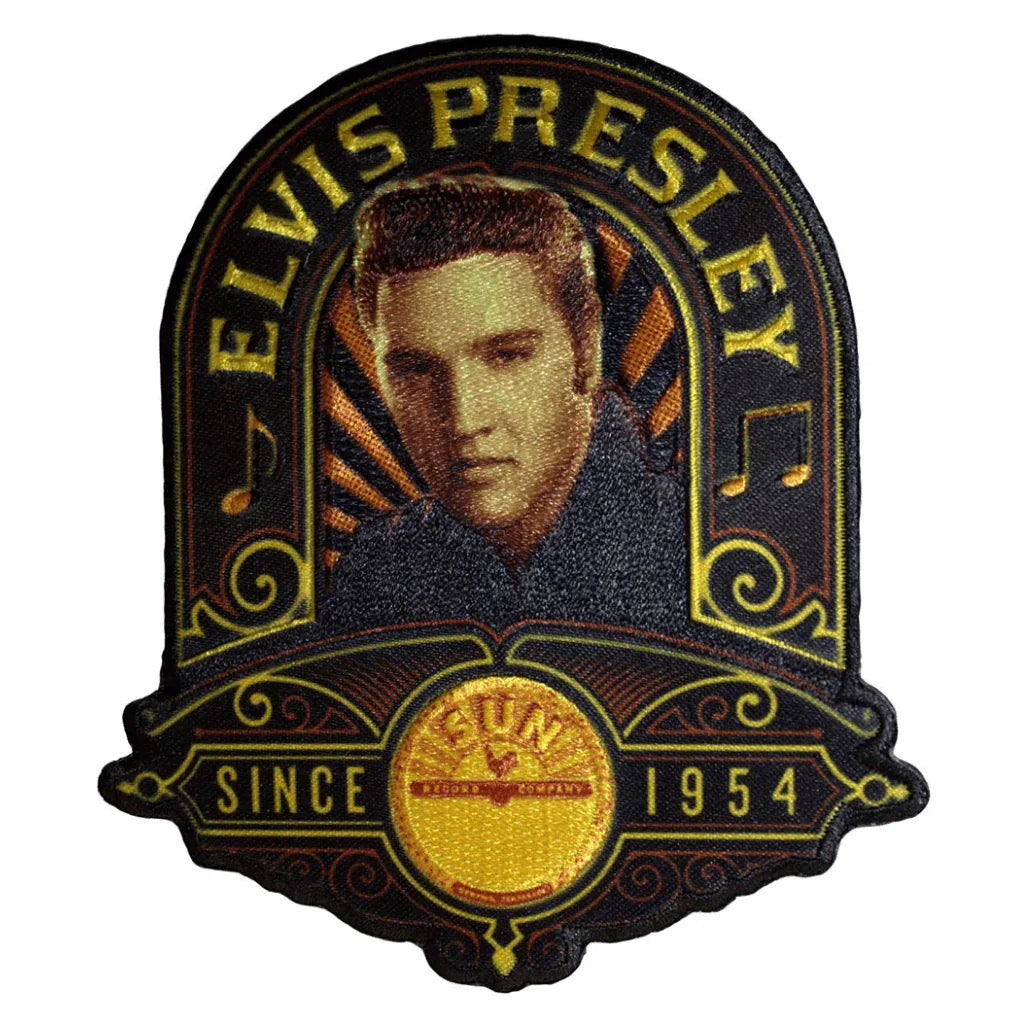 Elvis Presley Patch · Studio Porträt (8cm x 10cm) - Totenkopf.com