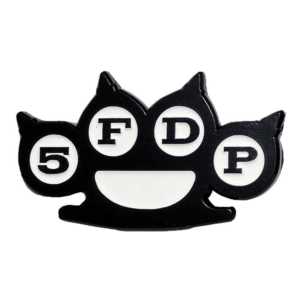 Five Finger Death Punch Anstecker · Knuckles B&W · Band Merch