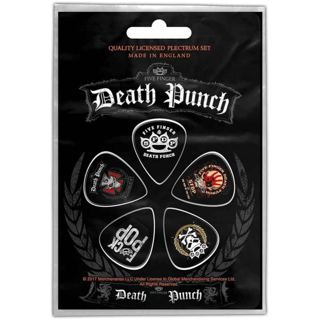 Five Finger Death Punch Gitarren Plektren · Logos · Band Merch