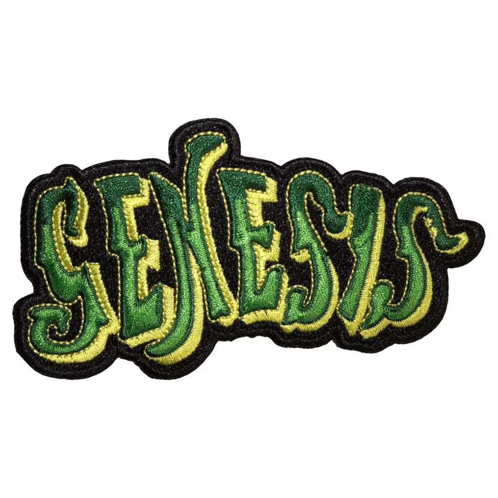 Genesis Patch · Logo Cut Out Green (10cm x 5cm) - Totenkopf.com