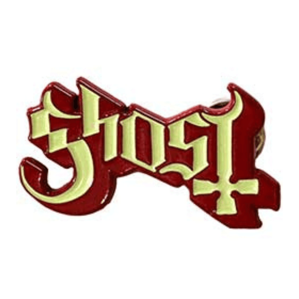 Ghost Anstecker · Logo Red Shadow · Band Merch