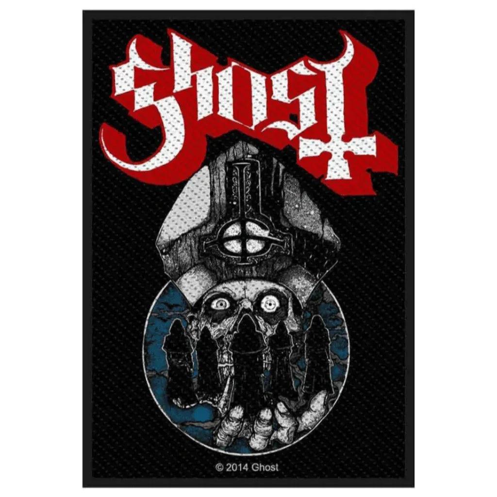 Ghost-Patch-Aufnaeher-Warriors - Totenkopf.com