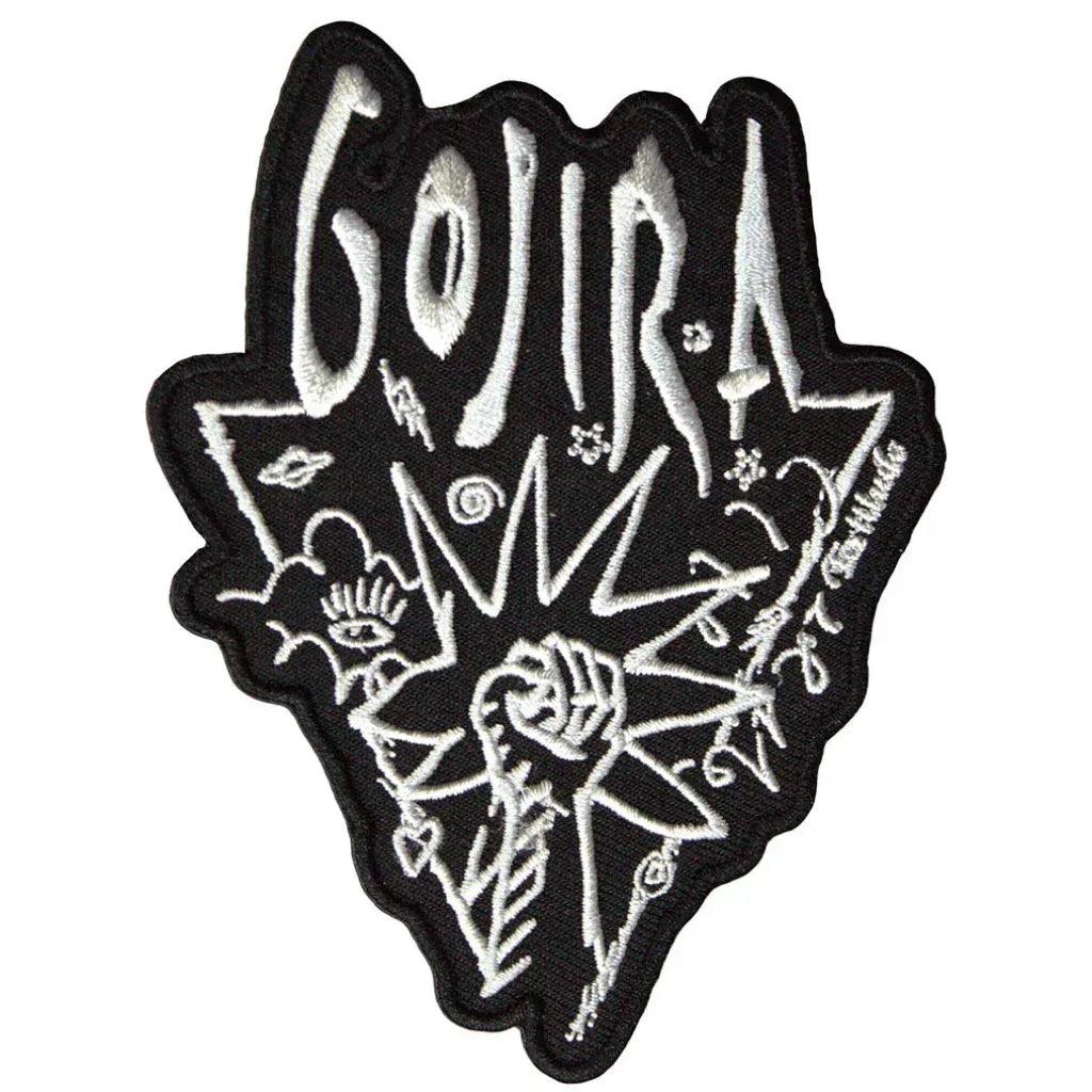 Gojira-Patch-Aufnaeher-Power-Glove - Totenkopf.com