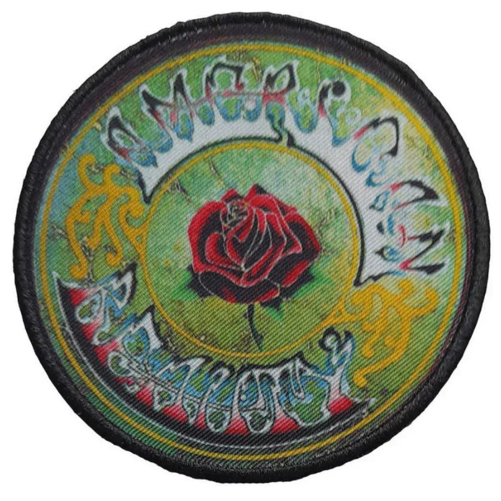 Gratefel-dead-Aufnaeher-Patch-american-beauty-circle - Totenkopf.com