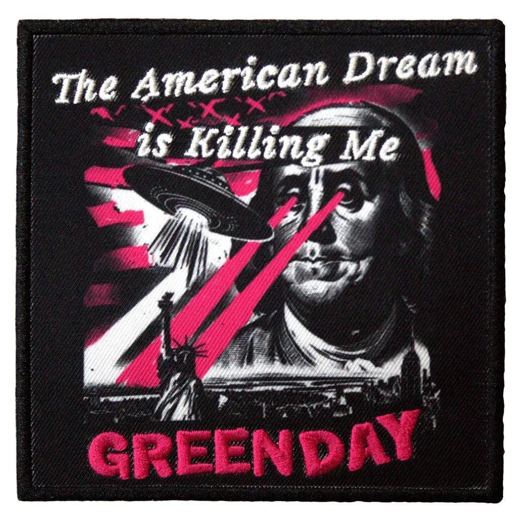 Green-Day-Patch-Aufnaeher-American-Dream - Totenkopf.com